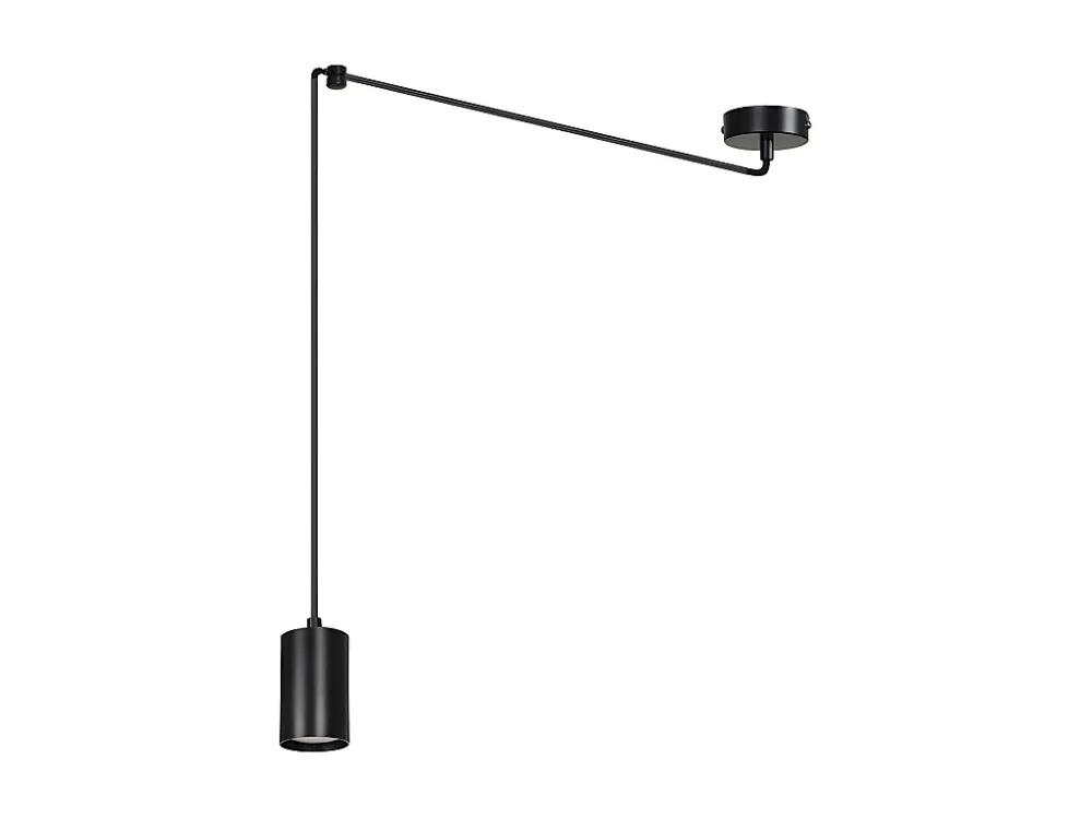 Candeeiro Suspenso Traker, Preto, 300x300x8 cm, EPIKASA