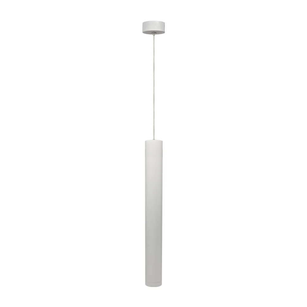 Candeeiro de Suspensão Tubular Branco P/ Gu10 Compacto IP20 LED7