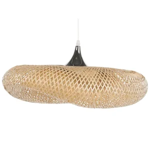 Candeeiro de teto de bambu castanho distinto BOYNE L
