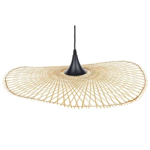 Candeeiro de teto em bambu castanho nítido 60 cm FLOYD