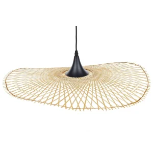 Candeeiro de teto em bambu castanho nítido 60 cm FLOYD