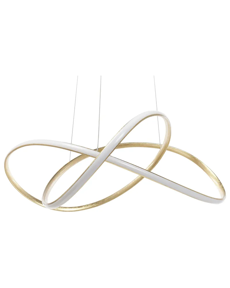 Candeeiro de teto com LED em metálico dourado TUMEN