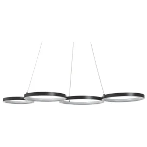 Candeeiro de teto com LED em metálico preto PIBOR