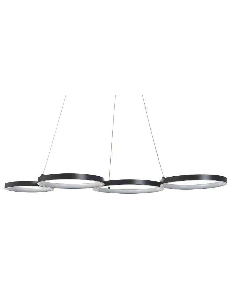 Candeeiro de teto com LED em metálico preto PIBOR