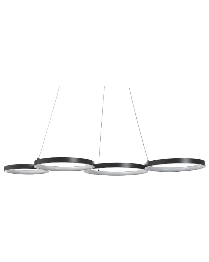 Candeeiro de teto com LED em metálico preto PIBOR