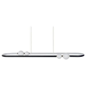 Candeeiro de teto LED em metálico preto FEALE