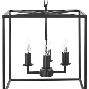 Candeeiro de teto em metálico preto WANCHET
