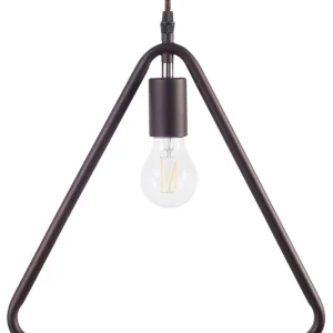 Candeeiro de teto triangular de metálico castanho JURUENA