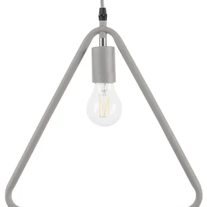 Candeeiro de teto triangular de metálico cinzento JURUENA