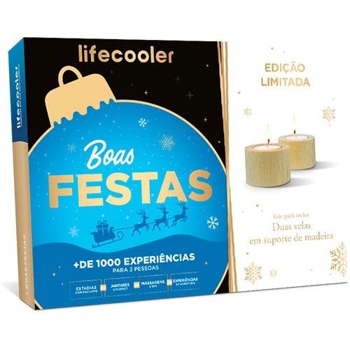 Lifecooler - Maxi-Pack Boas Festas + Velas | Edição Limitada
