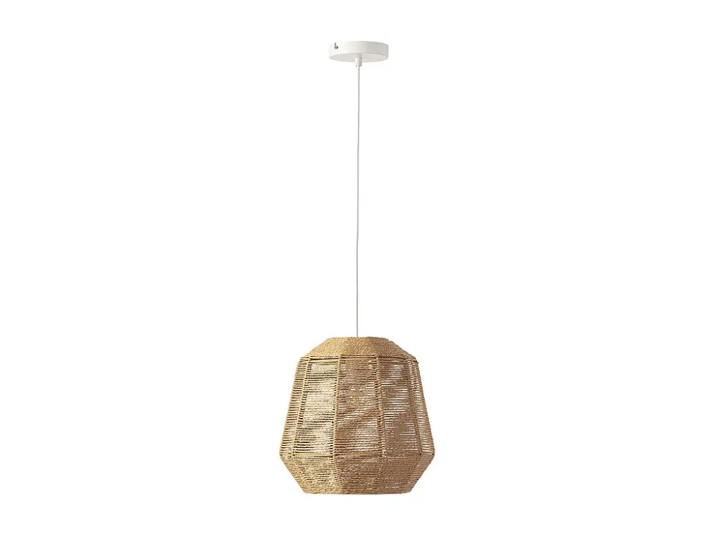 Luminária de teto Akina de papel trançado, diâmetro 31 cm.