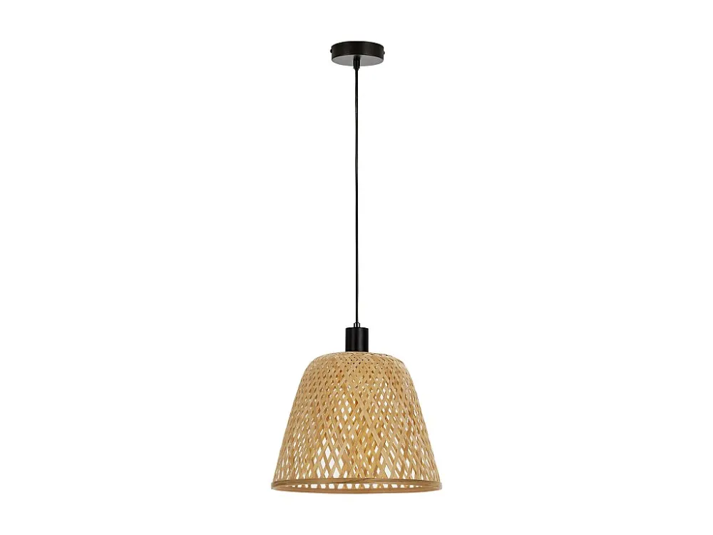 Luminária de teto Raku em Bambu, diâmetro 30 cm.