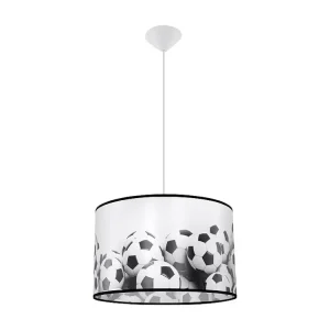 Luminárias pendentes atual de PVC - 1 lichtbronnen - L.40 x H.82 cm - Branco preto