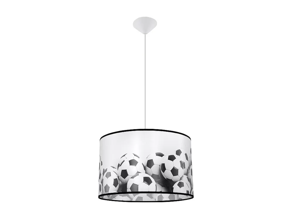 Luminárias pendentes atual de PVC - 1 lichtbronnen - L.40 x H.82 cm - Branco preto