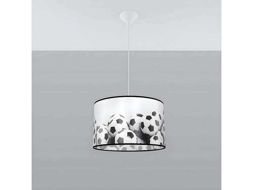 Luminárias pendentes atual de PVC - 1 lichtbronnen - L.40 x H.82 cm - Branco preto