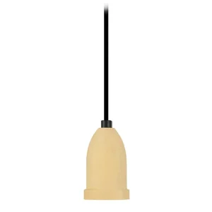 Pendel TOSEL PENDEL LI madeira cilindro amarelo D6 x H80 cm