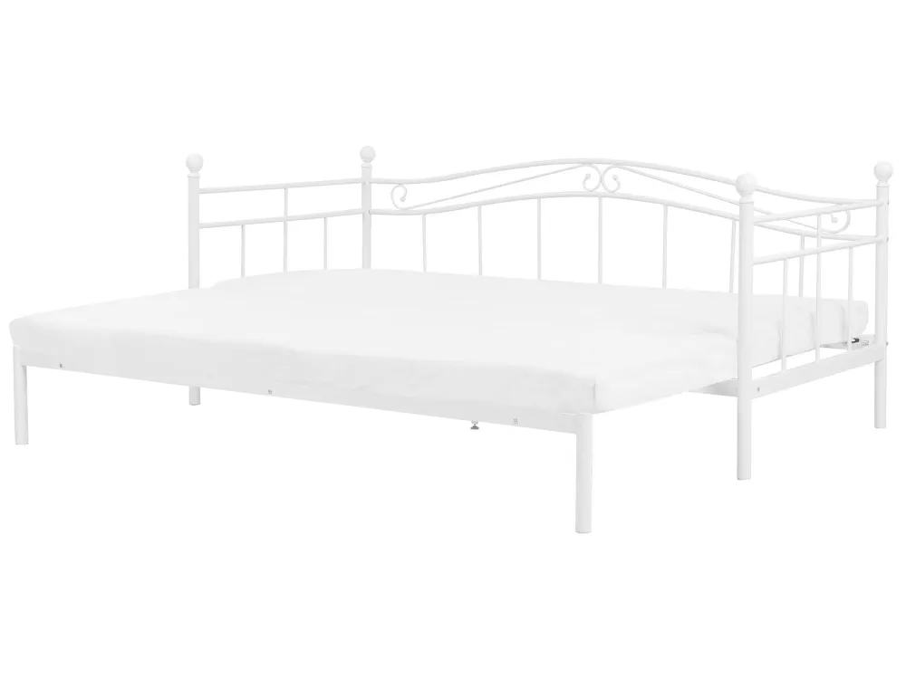 EU Single to Super King Size Daybed White TULLE