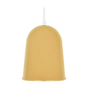 Suspensão TOSEL BALLE ROULÉ metálico cúpula amarelo D21 x H84 cm