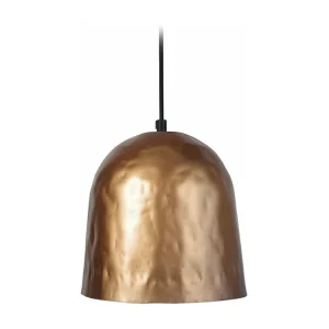 Suspensão TOSEL ELIOT vidro cúpula cetim D20 x H70 cm