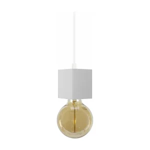Suspensão TOSEL LIAN metálico cúpula azul D33 x H70 cm