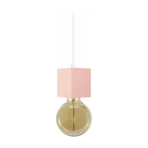 Suspensão TOSEL LIAN metálico cúpula castanho D33 x H70 cm