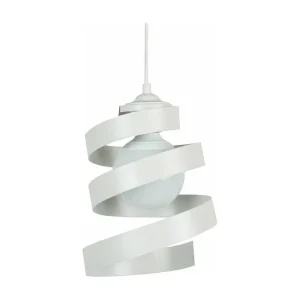 Suspensão TOSEL SPIRALE metálico geométrico fumado D18 x H90 cm