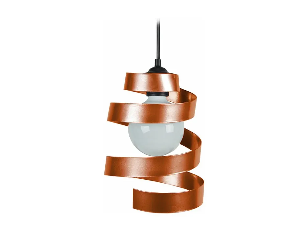 Suspensão TOSEL SPIRALE vidro cônico marfim D28 x H80 cm