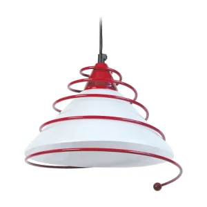 Suspensão TOSEL SPIRALITO metálico bar bronze D80 x H80 cm
