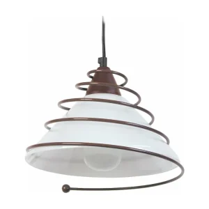 Suspensão TOSEL SPIRALITO metálico bar preto D80 x H80 cm