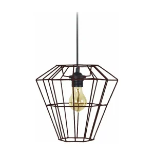 Suspensão TOSEL TRIBERG cerâmica cúpula argila D25 x H84 cm