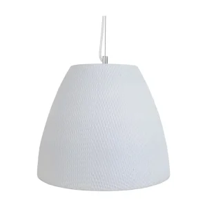 Suspensão TOSEL TROFA metálico cúpula azul D32 x H75 cm