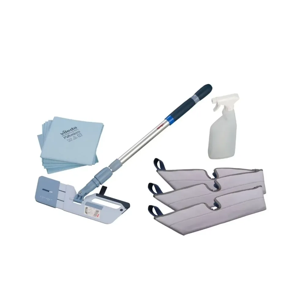 Vileda Professional Kit Limpeza de Interiores – Sistema Total para Superfícies Interiores