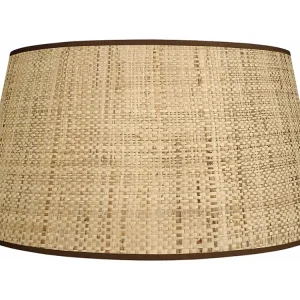 Abajur TOSEL SYMPHONIE tecido cônico branco D30 x H49 cm