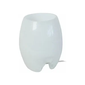 Abajur TOSEL SYMPHONIE tecido cônico castanho D30 x H50 cm