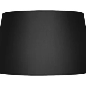 Abajur TOSEL SYMPHONIE tecido cônico preto D30 x H46 cm