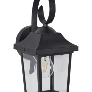 Alta Luminosidade Candeeiro de parede preto 33 cm TANGON