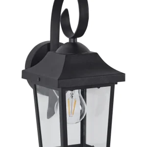 Alta Luminosidade Candeeiro de parede preto 33 cm TANGON