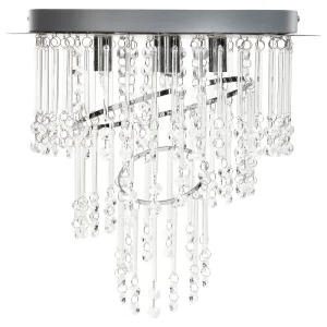 Alta Luminosidade Lustre em cristal prateado ⌀ 45 cm ESMELLE