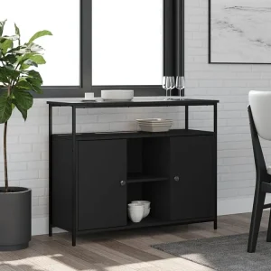 Aparador 100x35x80 cm derivados de madeira preto
