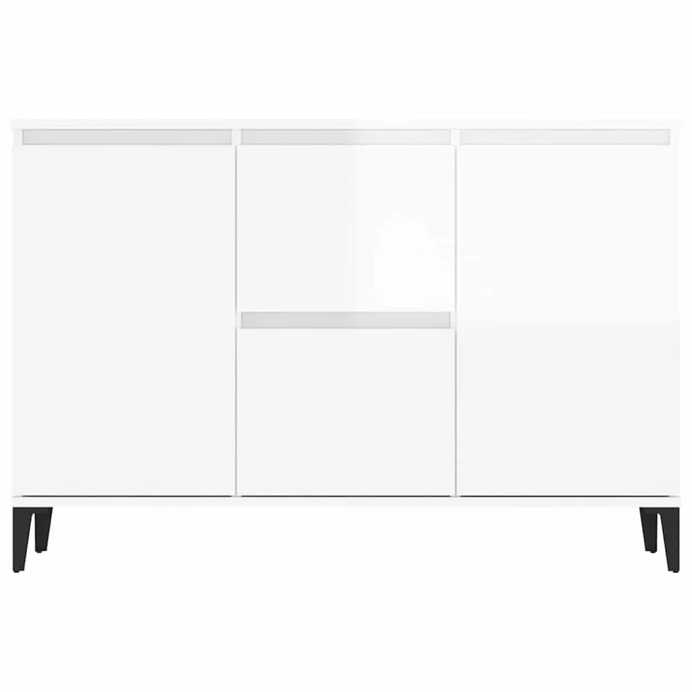Aparador 104x35x70 cm derivados de madeira branco reluzente