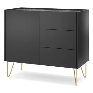 Aparador HARMONY SB97 1D3D 97x37x83 Preto