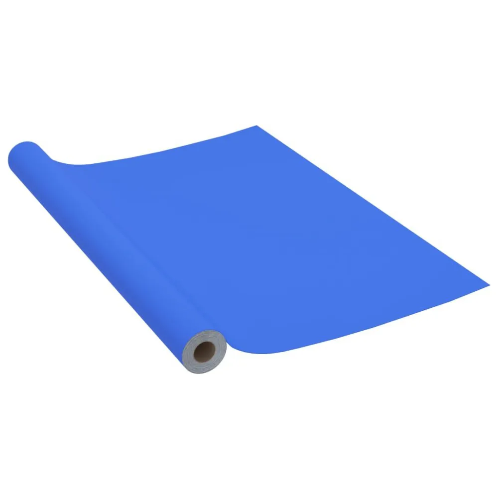 Autocolante para móveis 500x90 cm PVC azul cintilante