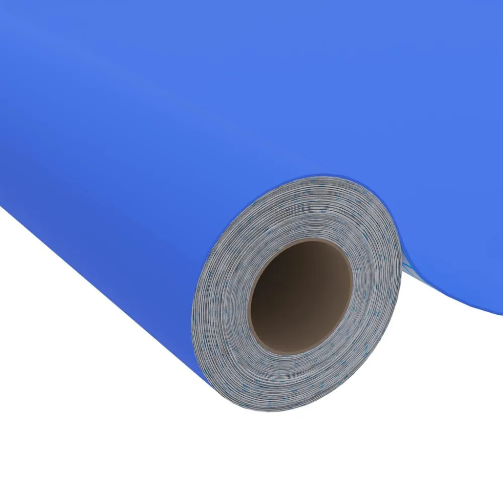 Autocolante para móveis 500x90 cm PVC azul cintilante