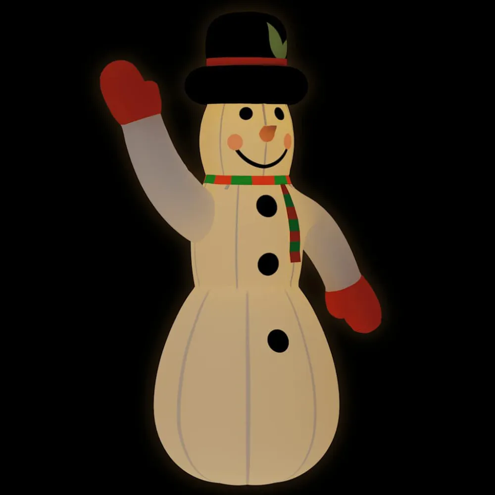 Boneco de neve insuflável com luzes LED 455 cm