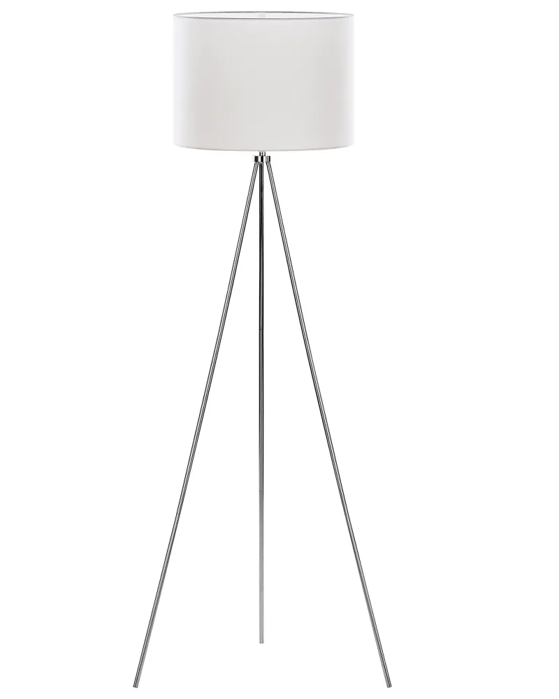 Candeeiro de pé 148 cm branco e cromado VISTULA