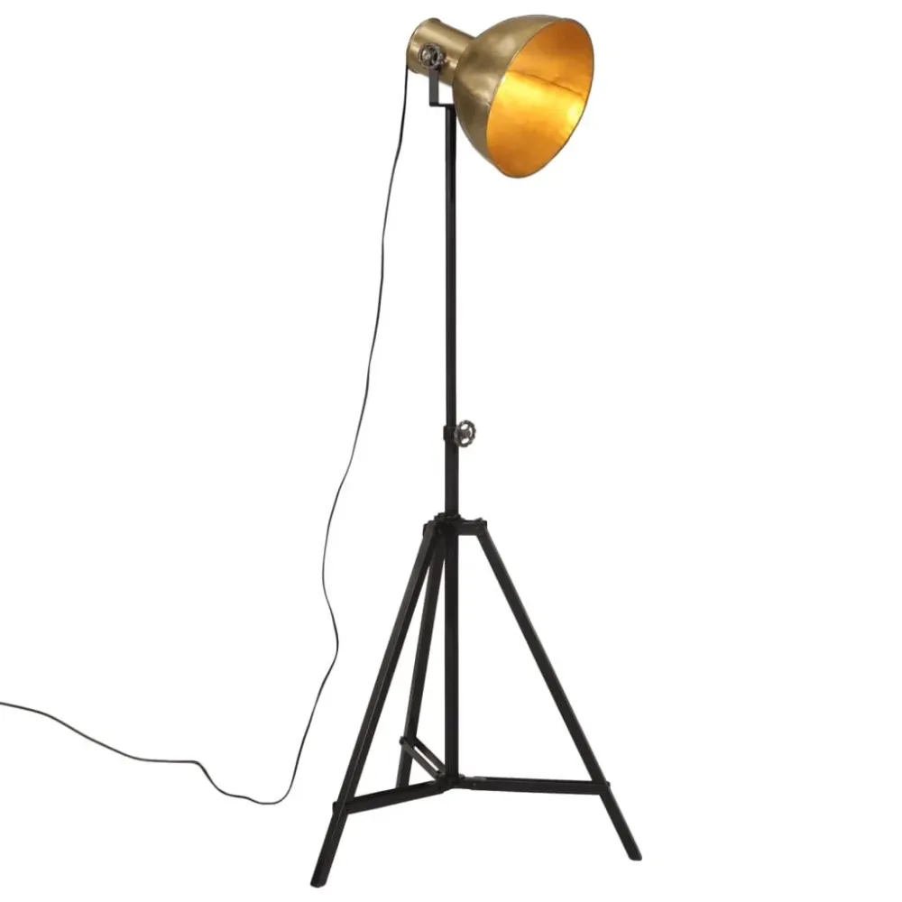 Candeeiro de pé 25 W 61x61x90/150 cm E27 acobreado antigo