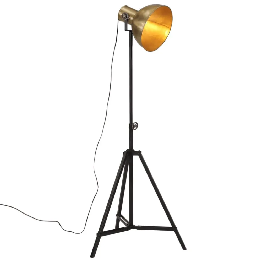 Candeeiro de pé 25 W 61x61x90/150 cm E27 acobreado antigo