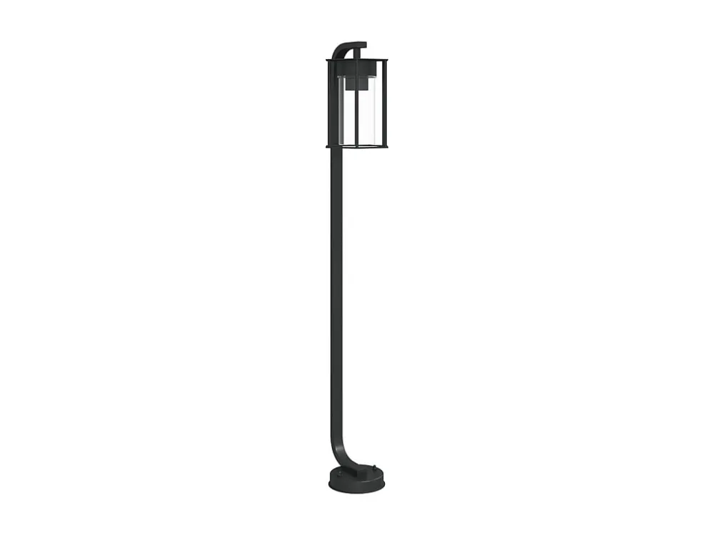 Candeeiro de chão para exterior 100 cm ço inoxidável preto PT851961