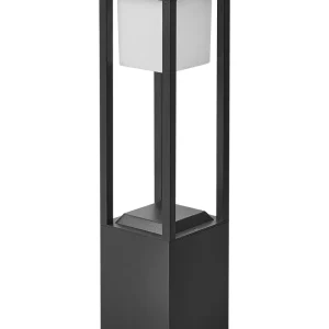 Candeeiro de jardim bollard LED preto 60 cm LOON
