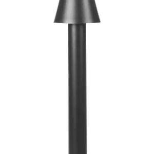 Candeeiro LED de jardim Bollard preto 60 cm HOLMES
